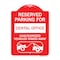 Signmission Reserved Parking for Dental Office Unauthorized Vehicles Towed Away Alum, 18" x 24", RW-1824-23119 A-DES-RW-1824-23119 - alternate 1